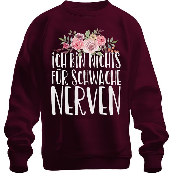 I'm Not For The Faint Hearted Funny Saying Statement Fun Felpa Unisex Pullover, Borgogna, M-image