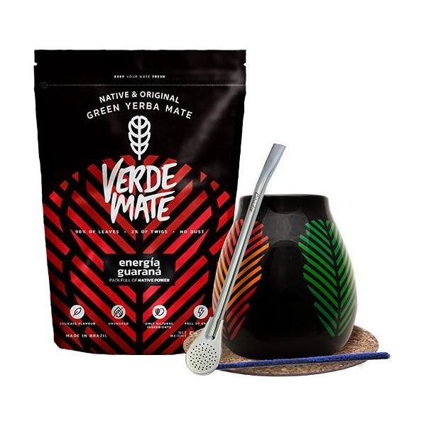 Set Iniziale Bombilla Mate Cup + Yerba Mate Verde-image