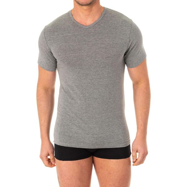 T-Shirt Abanderado Da Uomo A Maniche Corte Con Scollo A V A040X-image