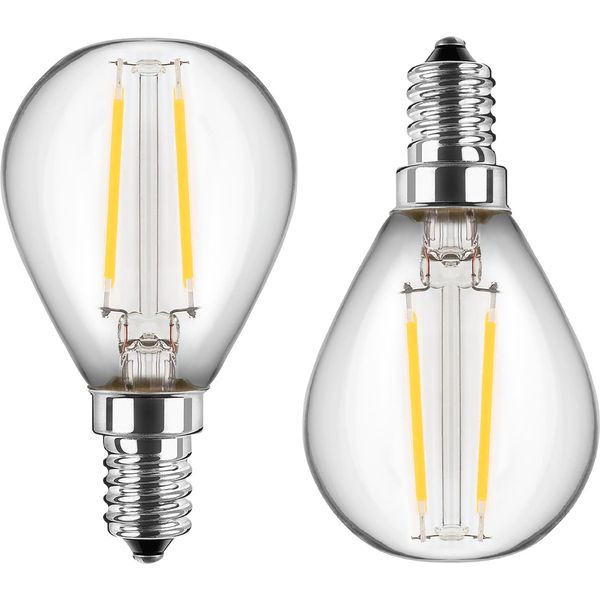 Blulaxa Led-Filamento-Lampada, G45, Eek: F, E14, 4,5 W, 470 Lm, 4000 K, 2 StüCk-image