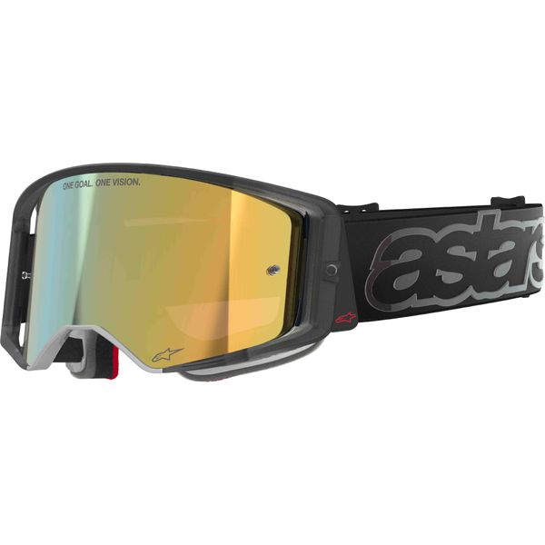 Occhiali Supertech Vision Vista, Alpinestars (Nero, Plexi Oro Specchiato) 2026-image