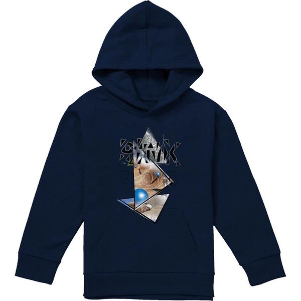 Pink Floyd - Felpa Con Cappuccio "Triangle Frames"" Per Bambini, Pullover TV22011 (116) (Navy)"-image