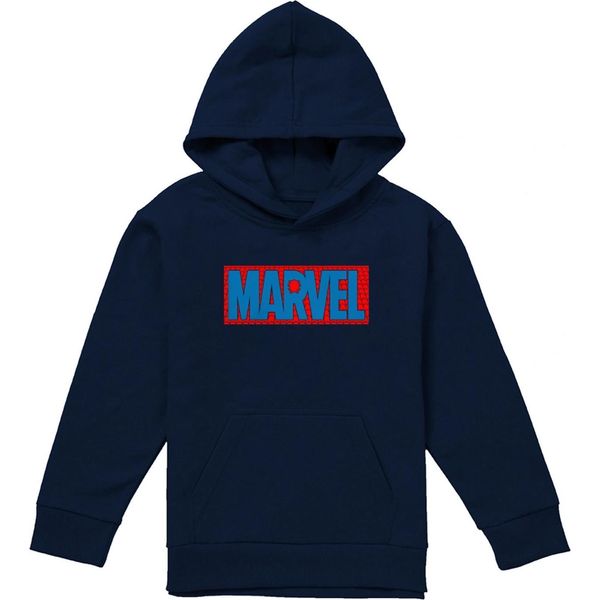 Spider-Man - Felpa Con Cappuccio Per Bambini, Logo TV22067 (116) (Navy)-image