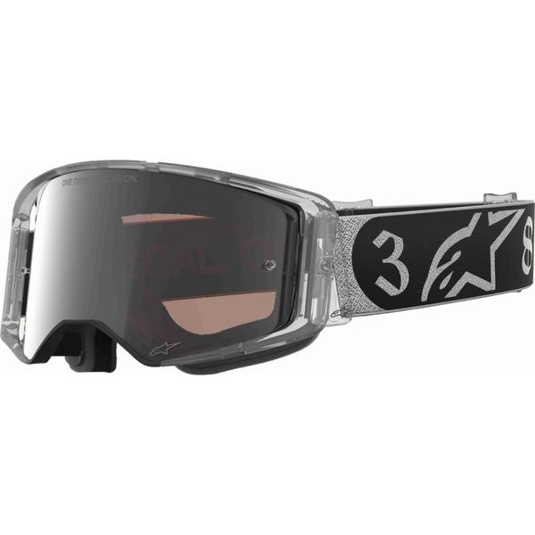 Occhiali Supertech Vision DNGR38 Xxv, Alpinestars (Nero/Argento, Plexi Argentato A Specchio) 2026-image
