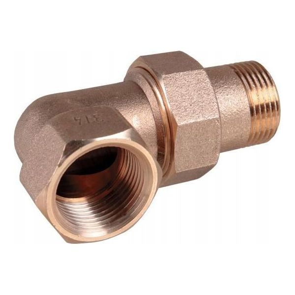 Raccordo A Gomito In Ottone Con O-Ring 3/4""-image