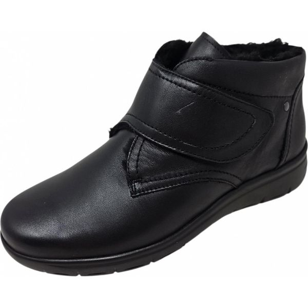 Semler Greta Weite H, Stivali Con Velcro Da Donna In Nero, Misura 5-image