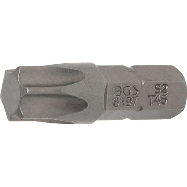 Bgs Bit Drive Esagono Esterno 6,3 Mm (1/4") Profilo A T (Per Torx) T45 - 8197"-image