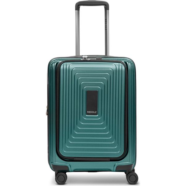 Redolz Carrello Con Scomparto Per Laptop Essentials 14 Trolley ( Exp. With Front Pocket ) Pearl-Green Metallic Verde-image