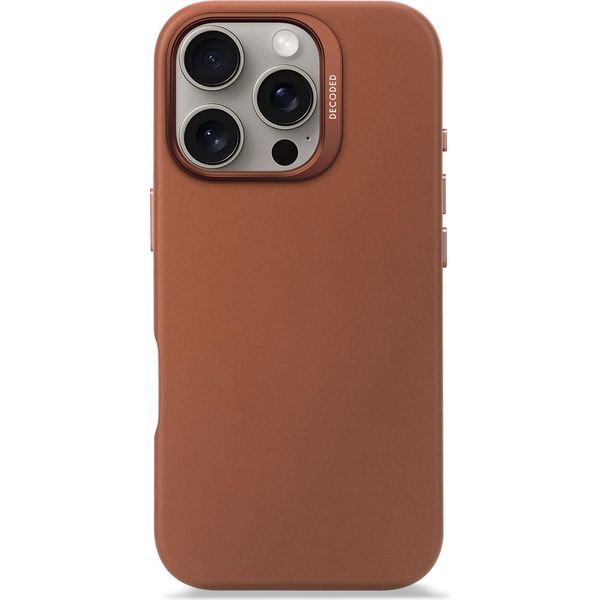 Custodia In Pelle Decoded, Cover, Apple, Iphone 16 Pro, 16 Cm (6,3"), Braun"-image