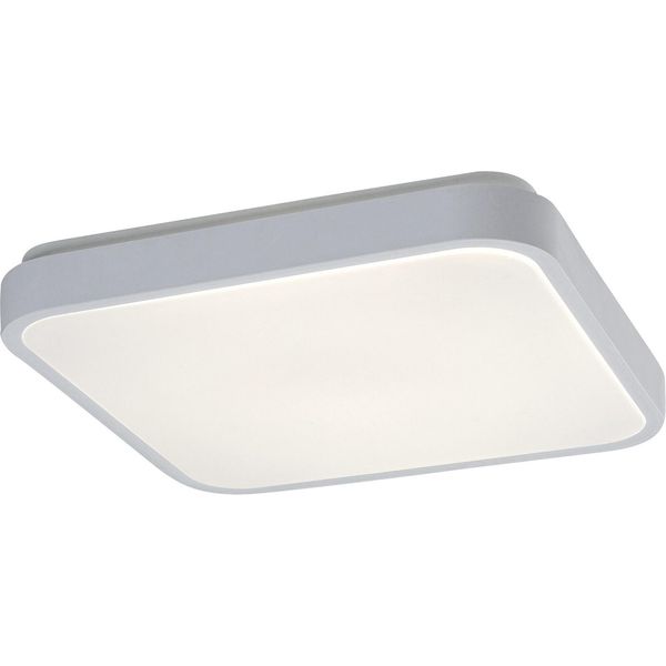 Rabalux Plafoniera Led Bianca Lowar Con Sensore Di Movimento Quadrata 285X285Mm 18W IP44 Con Do Colore Della Luce: Bianco Caldo 77137-image