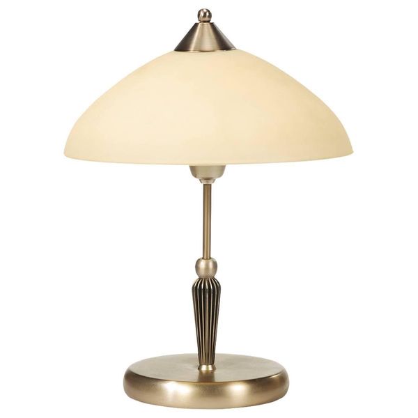 Lampada Da Tavolo Classica Con Paralume In Vetro Marrone E14 Regina 8172 Rabalux-image