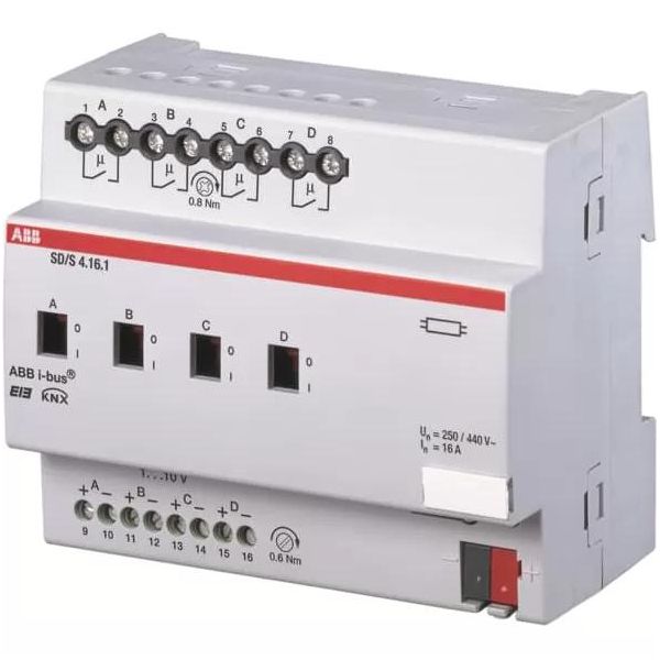 Attuatore Di Commutazione/Dimming 4X, 16A - Controllore Luce Knx Sd/S 4.16.1-image