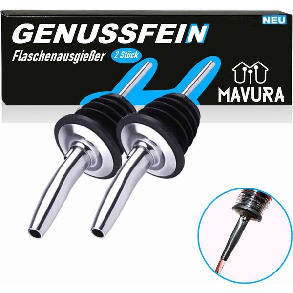 Versatore Per Grappa In Acciaio Inox Genussfein Versatore Per Bottiglie Dispenser Versatore Per Bevande-image