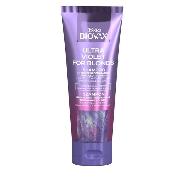 Biovax Ultra Violet Shampoo Intensivo Rigenerante All'argilla Per Capelli Biondi E Grigi 200Ml-image