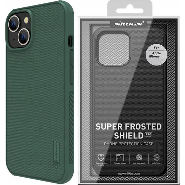 Nillkin Super Frosted Shield Pro Custodia Iphone 14 Plus Back Cover Verde-image