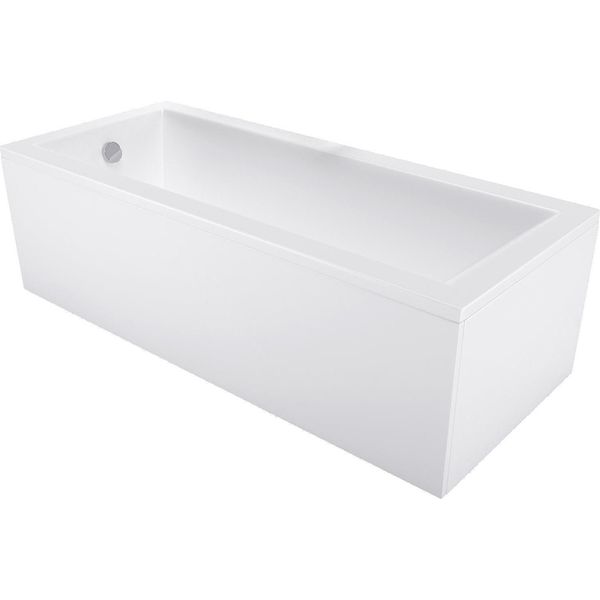 Mexen Cubik Vasca Da Bagno Rettangolare 160 X 70 Cm Con Rivestimento, Bianca - 55031607000X-image