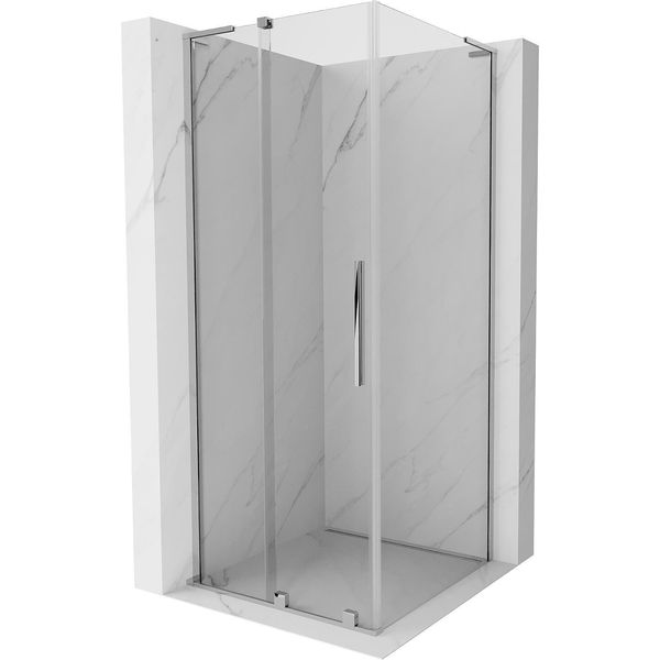 Mexen Velar L Cabina Doccia Scorrevole 120 X 120 Cm, Trasparente, Cromo - 871-120-120-03-01-image