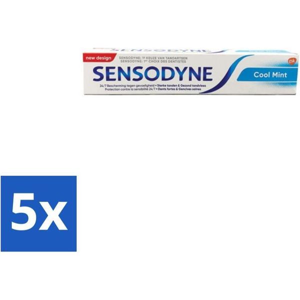 Dentifricio Sensodyne – Cool Mint – Per Denti Sensibili – 75 Ml - Confezione Risparmio - 5 Pezzi-image