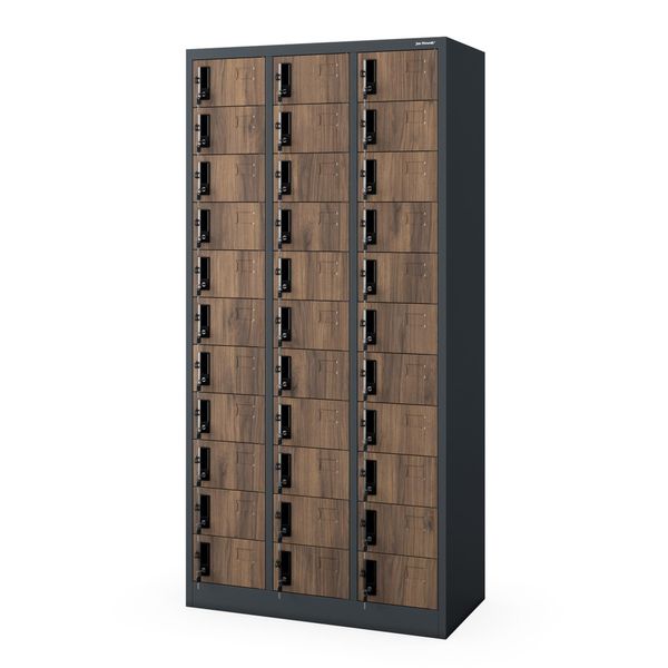 Armadio Spogliatoio Con 33 Scomparti Armadio Spogliatoio In Metallo Armadio Spogliatoio Verniciato A Polvere 185 Cm X 90 Cm X 45 Cm-image