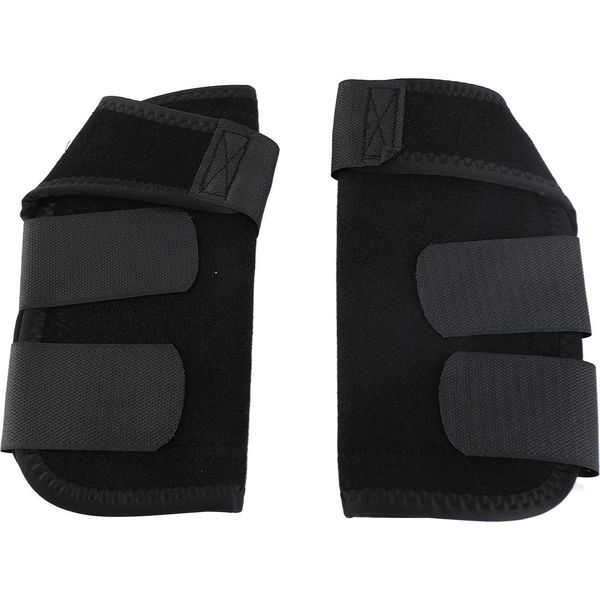 Stivali Da Cavallo Neoprene Ammortizzazione Impatto Protezioni Gambe Regolabili Per Allenamento Endurance Nero S-image