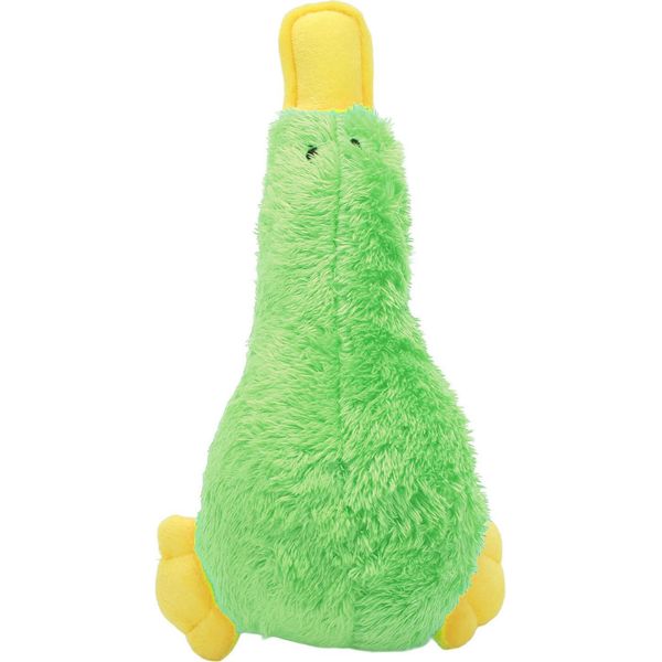 Peluche Squillante Per Cani Giocattolo Interattivo Divertente Simpatico Uccello Morbido Resistenza Al Morso Per Cani Giocattolo Da Masticare Per Cuccioli Animali Domestici Verde Verde-image