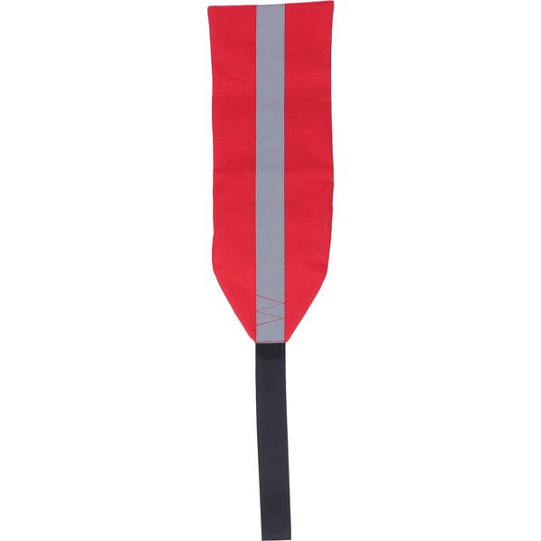 Bandiera Di Sicurezza Per Kayak Tessuto Oxford Multiuso Per Il Traino Di Canoe - Avvertenza Rossa Con Striscia Riflettente Per Biciclette Barche Piccole-image