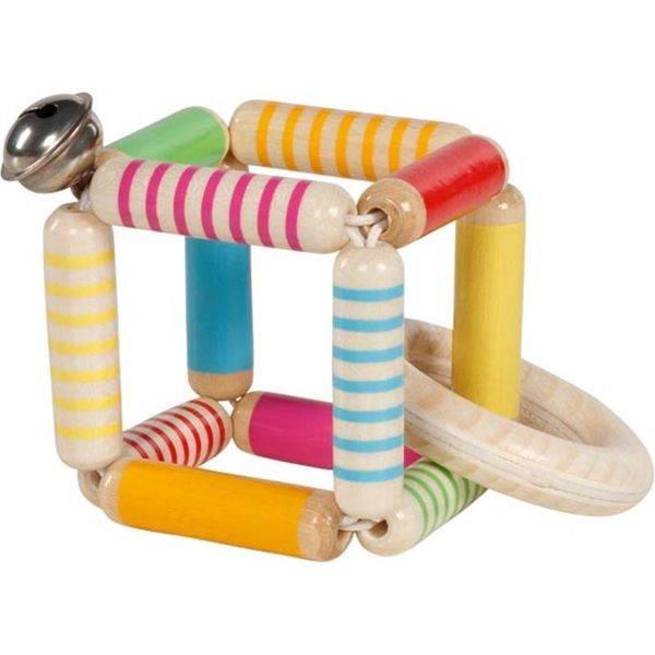 Cubo Con Anello Di Dentizione Goki - Giocattolo Per Bambini Con Anello Elastico Di Heimess-image