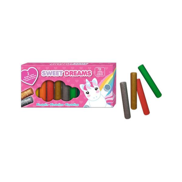 Kids Euroswan | Set Di Stucco Per Bambini Sweet Dreams - 12 Colori - Glitterato E Creativo - Perfetto Per I Bambini-image