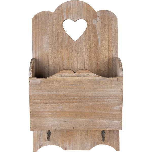 Portariviste Clayre & Eef 28X10X49 Cm Legno Marrone-image