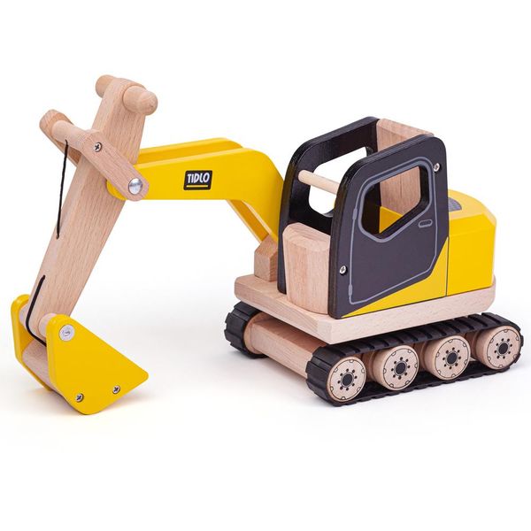 Tidlo Scavatore In Legno Con Cucchiaio-image