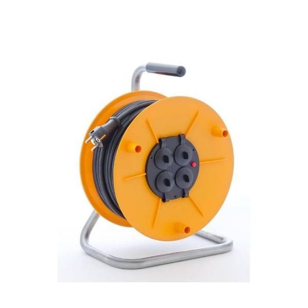 Cavo Di Prolunga Hobby PKB275Z, 50M / 230V, Bobina, 4 Prese-image