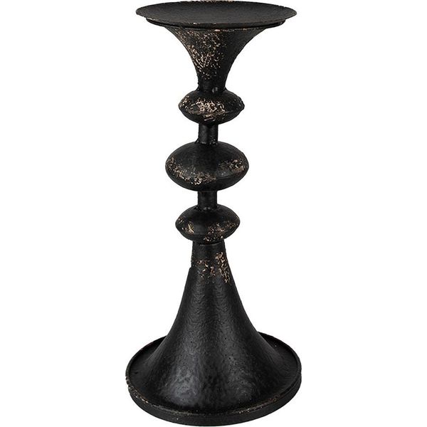 Portacandele Clayre & Eef 34 Cm In Metallo Nero-image