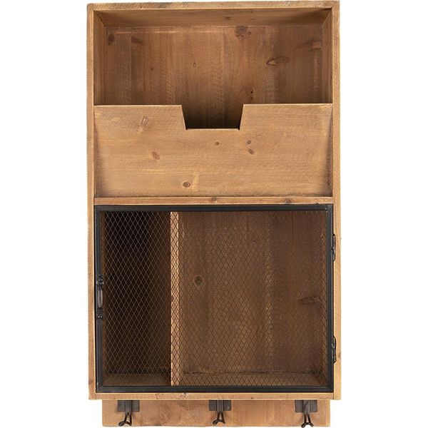 Clayre & Eef Mensola Da Parete 71 Cm Marrone Nero Legno-image