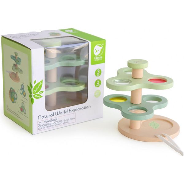 Classic World Microscopio 2In1 Lente D'ingrandimento Per Bambini Esplorare Il Mondo Naturale-image