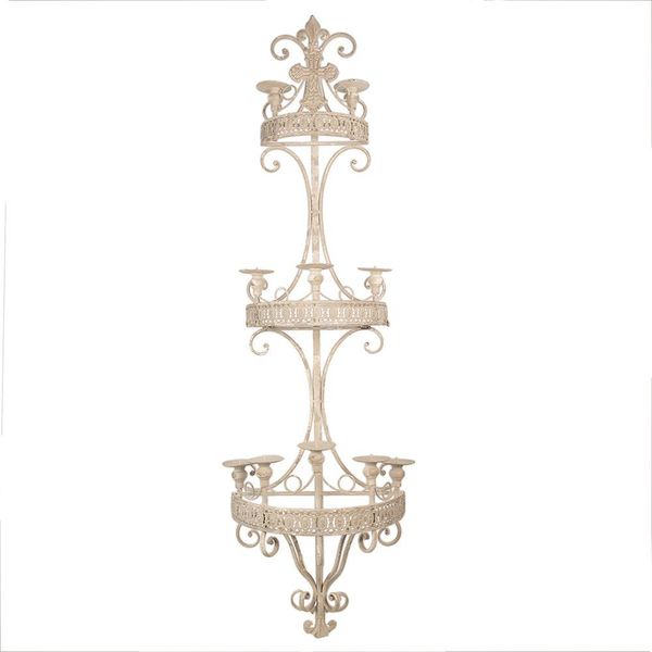Candeliere Clayre & Eef 44X19X143 Cm Metallo Beige-image