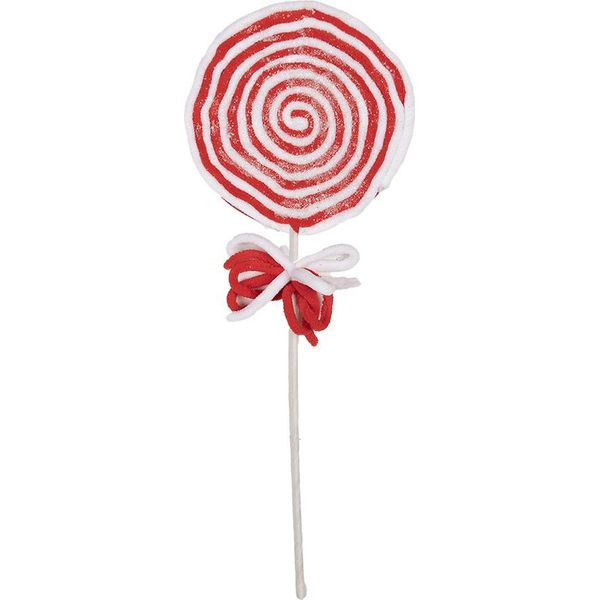 Lecca-Lecca Con Decorazione Natalizia Clayre & Eef 41 Cm Plastica Rossa-image