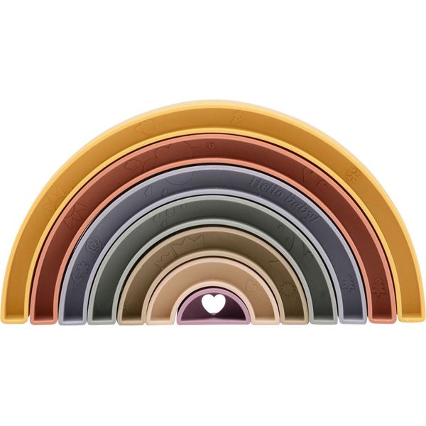 Johntoy Happy World Pila Di Plastica Organica Arcobaleno-image