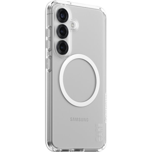 Panzerglass Care By ® Flagship Case Trasparente Urban Combat M. Weiß Qi Compatibile Samsung Galaxy S25, Cover, Samsung, Samsung - Galaxy S25, Trasparente-image
