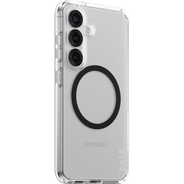 Panzerglass Care By ® Flagship Case Trasparente Urban Combat M. Schwarz Qi Compatibile Samsung Galaxy S25, Cover, Samsung, Samsung - Galaxy S25, Trasparente-image
