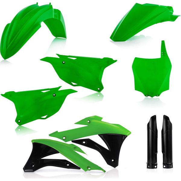 Kit Carene 9 Pezzi Acerbis Modello 2020 Verde/Nero Per Kawasaki-image