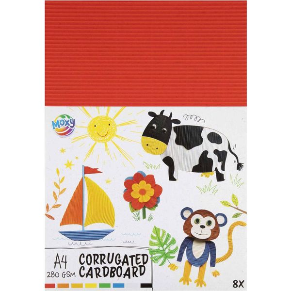 Cartoncino A Coste Creative Craft Group A4, 8 Fogli, 8 Colori-image
