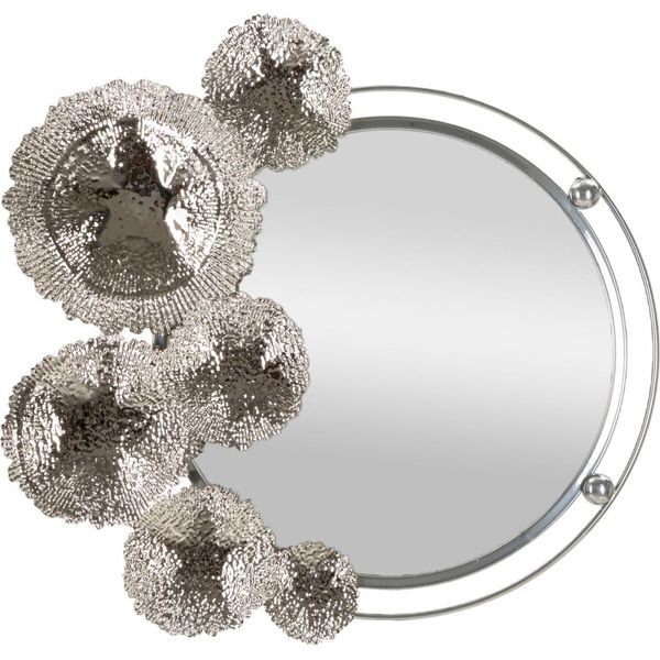Furnlux Specchio Da Parete Kandi Silver 85Cm / Colore Principale: Argento / Dimensioni: 85 X 81 X 7 Cm-image
