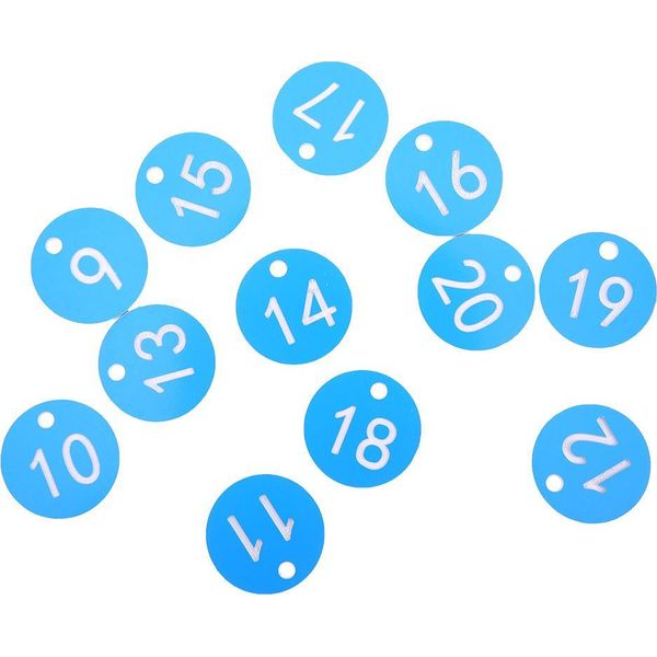 Etichette Numerate Per L'apicoltura Da Appendere Etichette Per L'allevamento Del Bestiame Da Fattoria Blu 1?20/Confezione-image