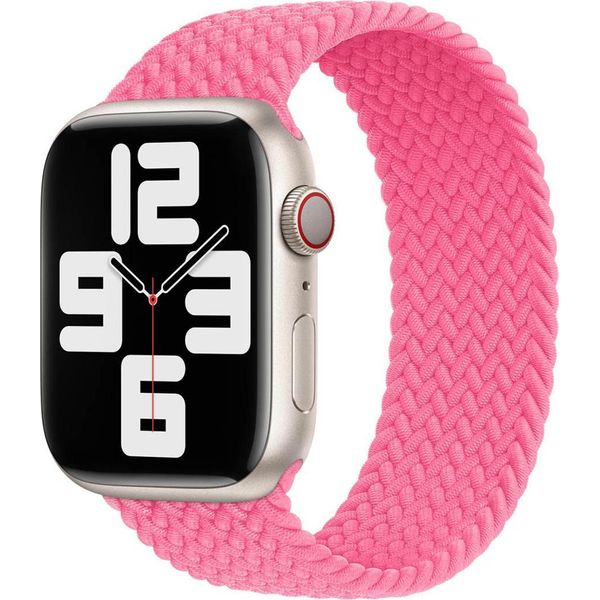 Apple Braided Solo Loop Per Il Watch | 44/45/46/49 Mm - Taglia 10 - Flamingo-image