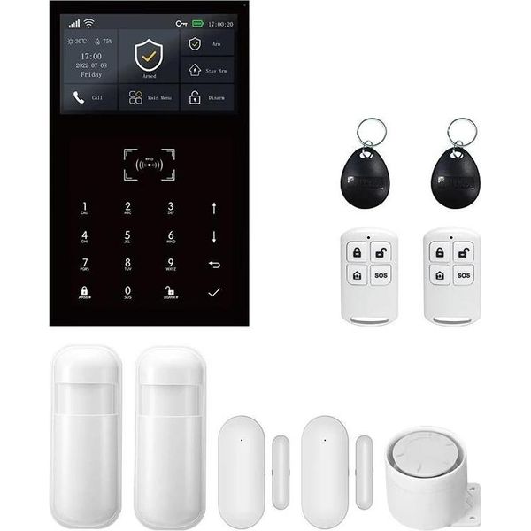 Kit Per Sistema Di Allarme, Connettività Wireless, Integrazione Smart Home, Kit B Wifi 4G, Spina Ue-image