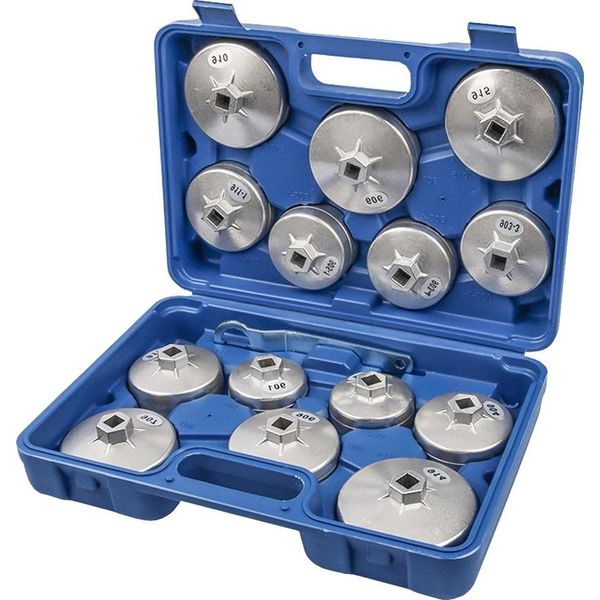 Set Di Chiavi Per Filtri Olio, Lega Di Alluminio Resistente, Design Ergonomico, Set Da 15 Pezzi-image