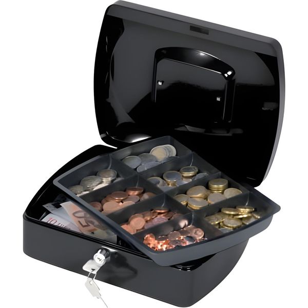 Q-Connect® KF02603 Cassa - 255 X 200 X 85 Mm, Nero-image