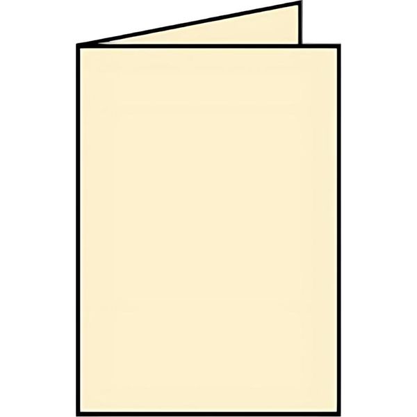 RöSsler Papier 220706512 Coloretti Doppio Cartoncino - Altezza A6, 5 Pezzi, Crema-image