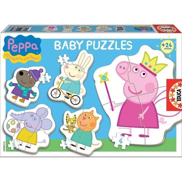 Educa Peppa Pig Baby Puzzle Set, Multicolore (15622) Educa-image