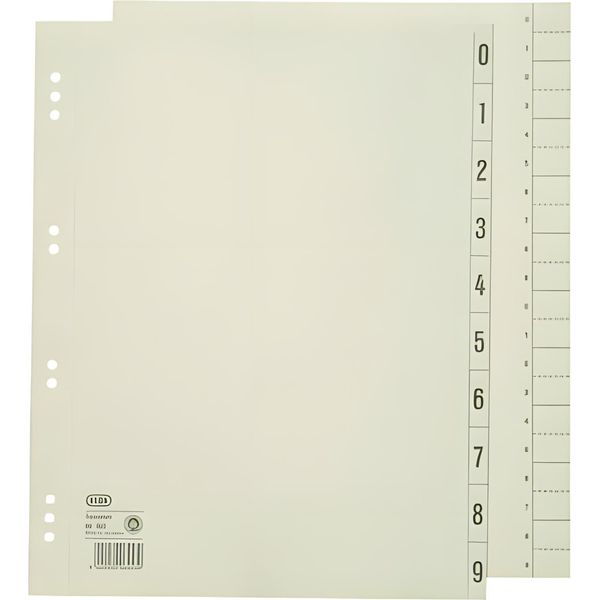 Elba 400004663 TrennbläTter 0-9 - A4 ÜBerbreite, Chamois, 100 StüCk-image